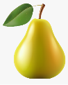 Clip Art Imagem De Frutas Imagens - Pear Clipart Transparent Background, HD  Png Download , Transparent Png Image - PNGitem